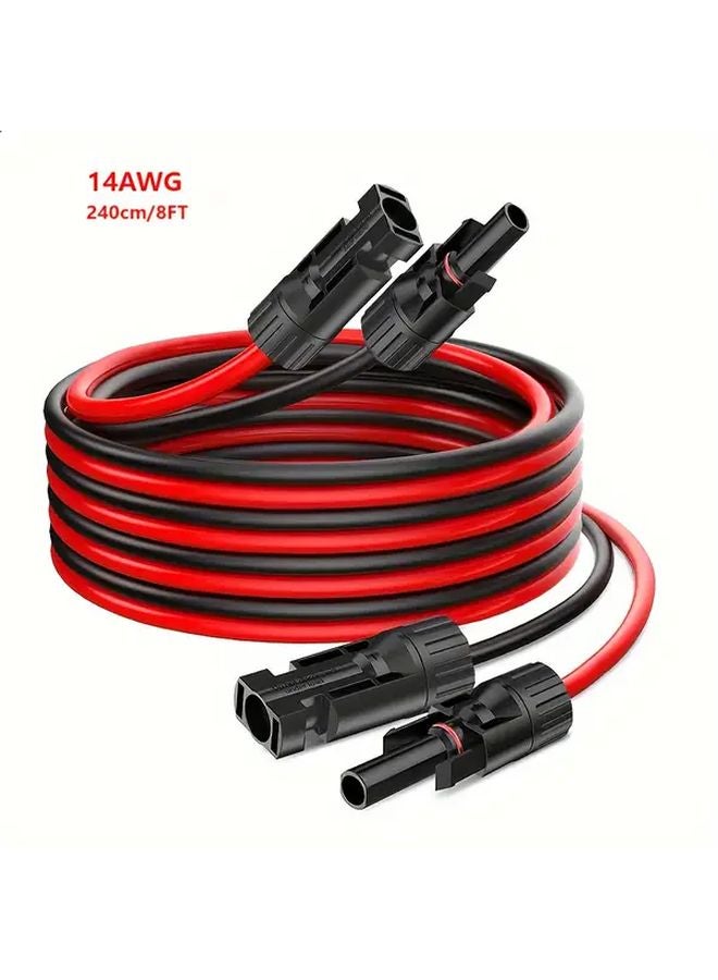 26 قدم كابل تمديد MC4 من عيار 14AWG للألواح الشمسية للمقطورات السكنية - Image 5
